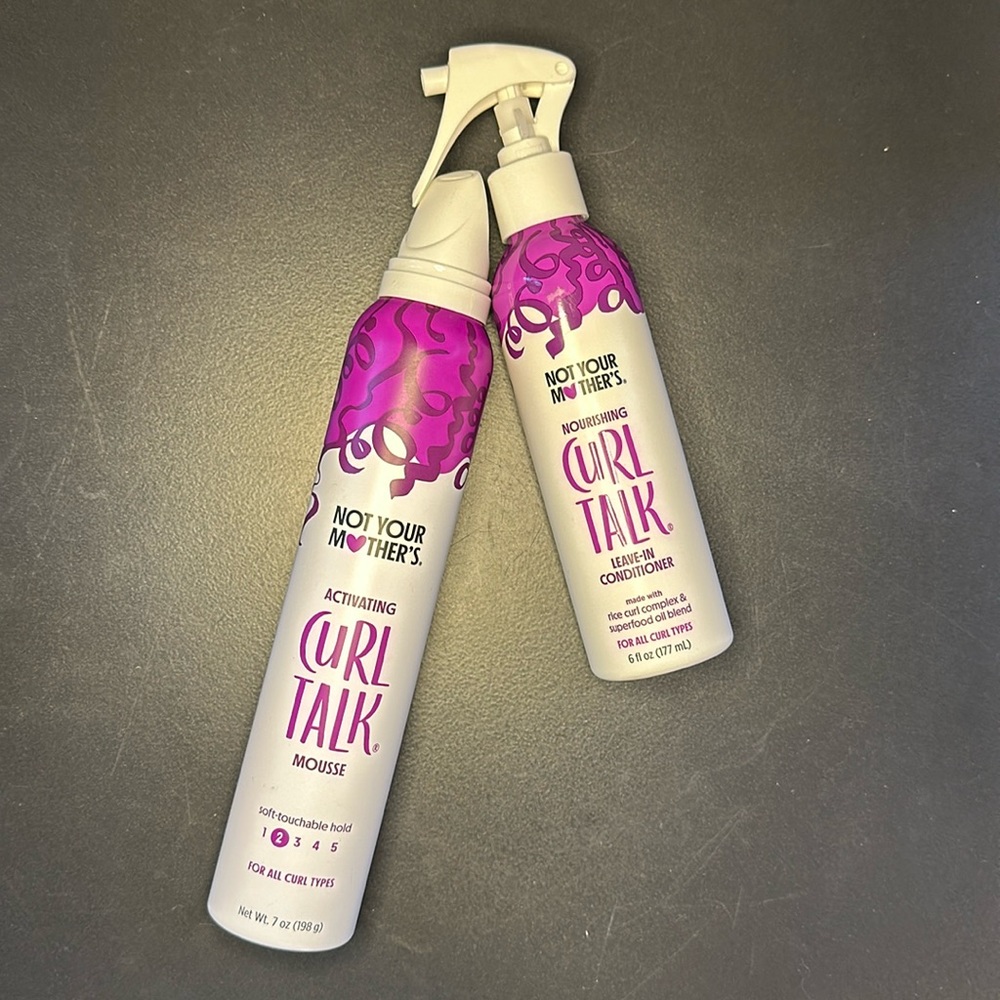 Not Your Mother’s Curl Talk Mousse & Leave-In Conditioner — Full Size! Set!